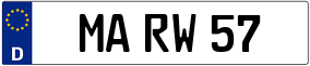 Trailer License Plate